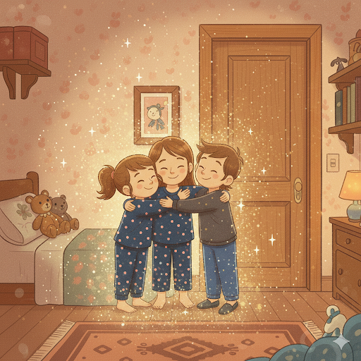 Cartoon-Illustration - Familie