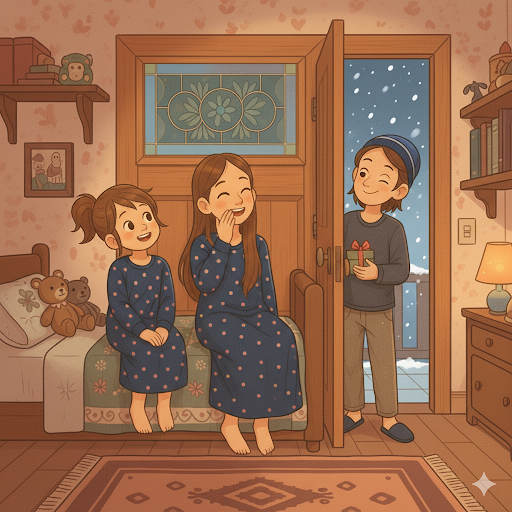 Cartoon-Illustration - Geburtstagsfeier